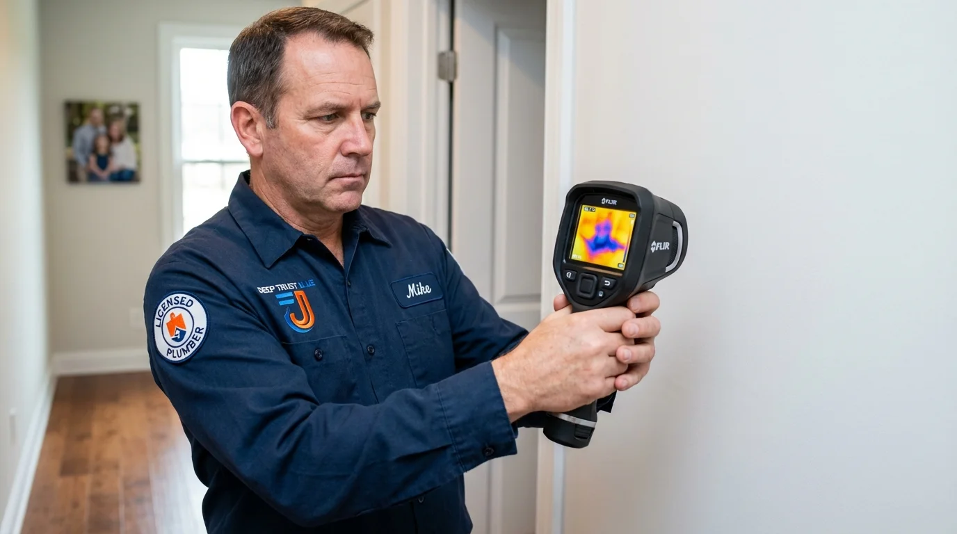 Thermal imaging leak detection by Johns Plumbing LLC in Caldwell